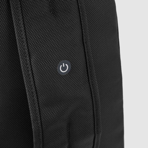 Sling bag in recycled fabric with LED light