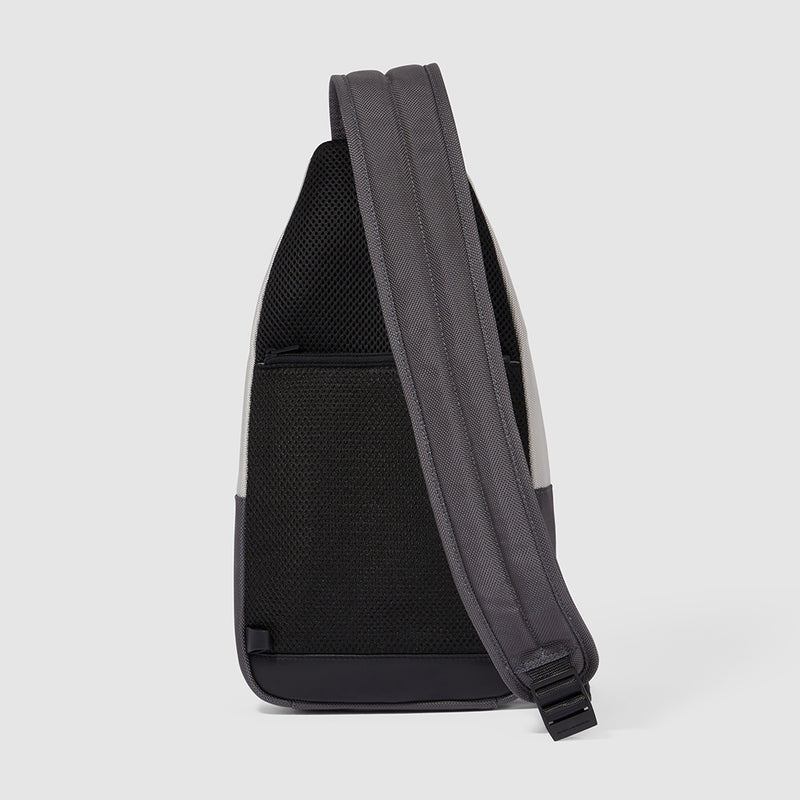 Mono sling bag for iPad®mini in recycled fabric