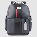 15.6" Leather Laptop Backpack with LED Light