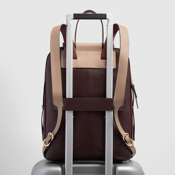 Women's Leather Laptop Backpack 14" with iPad® Compartment - 3