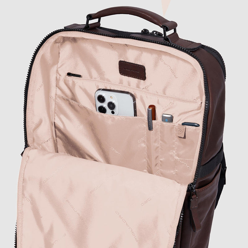 Leather Bike Backpack 15.6