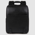 Anti-Theft Slim Leather Laptop Backpack 15.6"