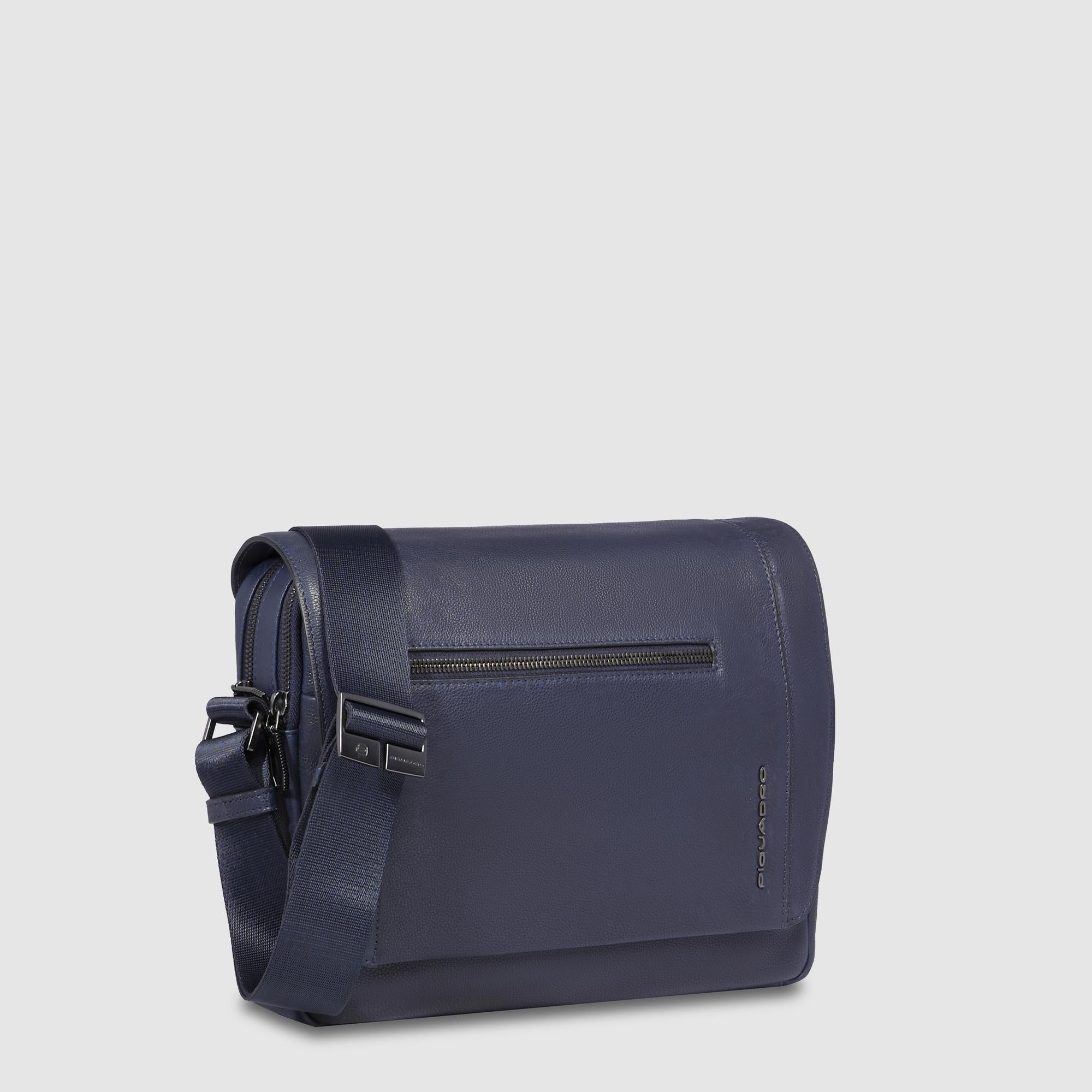 Messenger bag with iPad® compartment blue