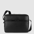 Two-Compartment Leather Crossbody Bag for 11-inch iPad®