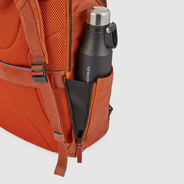 Computer backpack with bottle/umbrella pocket