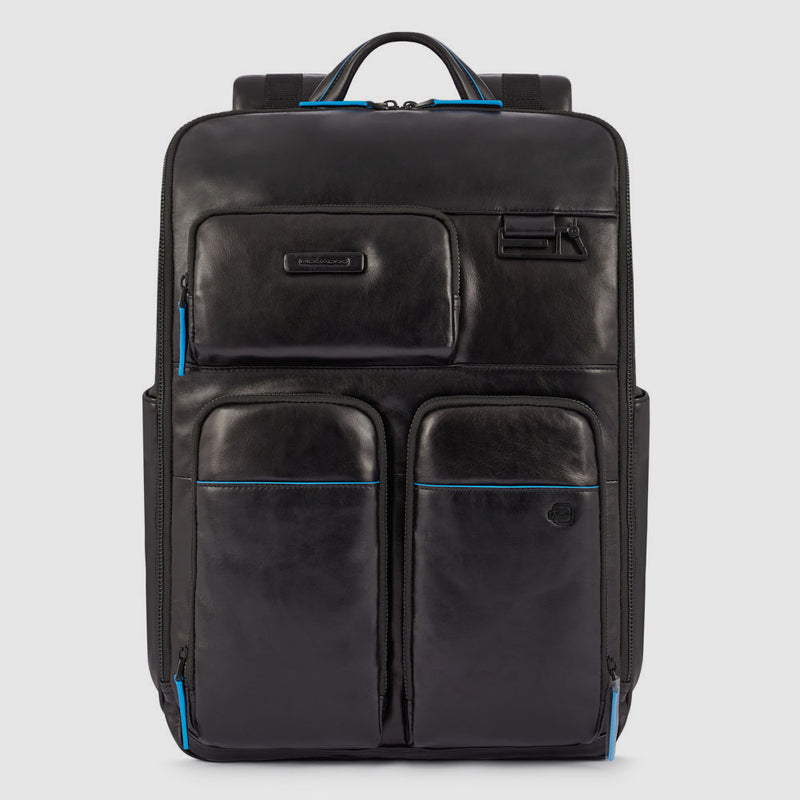 Computer backpack with bottle/umbrella pocket