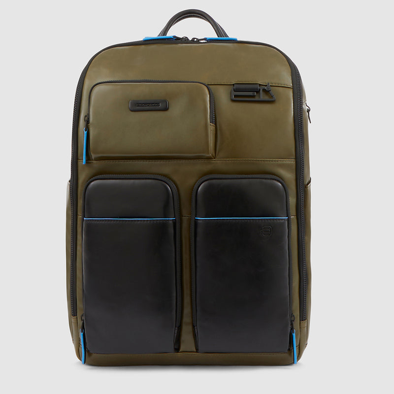 Computer backpack with bottle/umbrella pocket