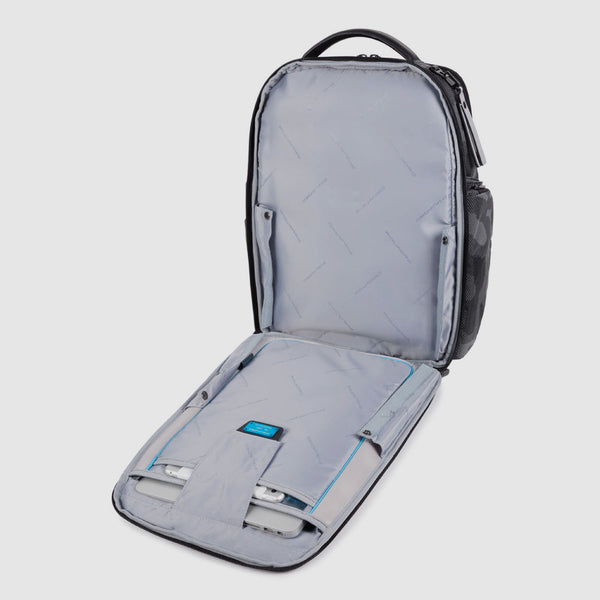 Laptoprucksack aus rezykliertem Stoff mit iPad®-Fa