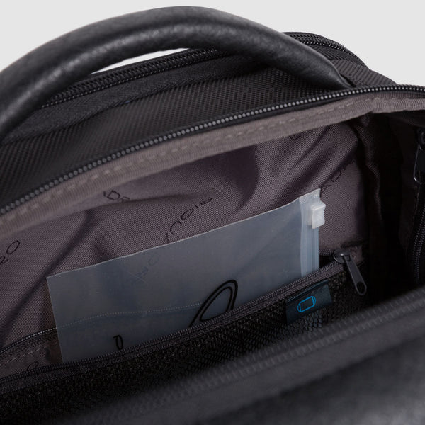 Laptoprucksack aus rezykliertem Stoff mit iPad®-Fa