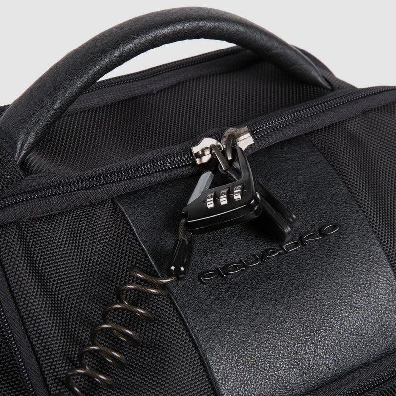 Laptoprucksack aus rezykliertem Stoff mit iPad®-Fa