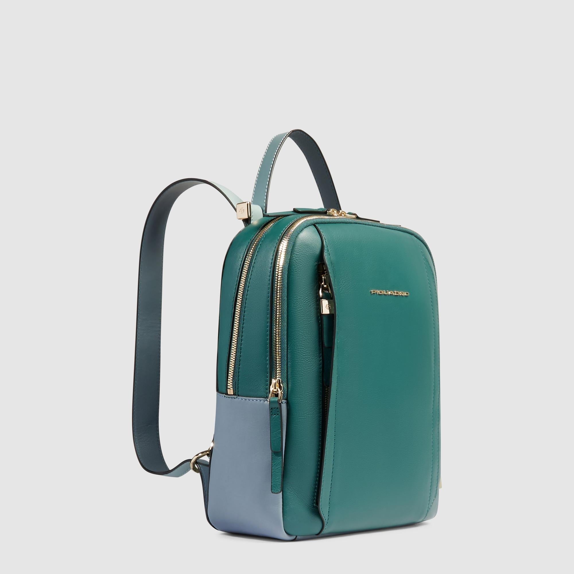 Zaino donna porta iPad® ottanio/avio - Main Image