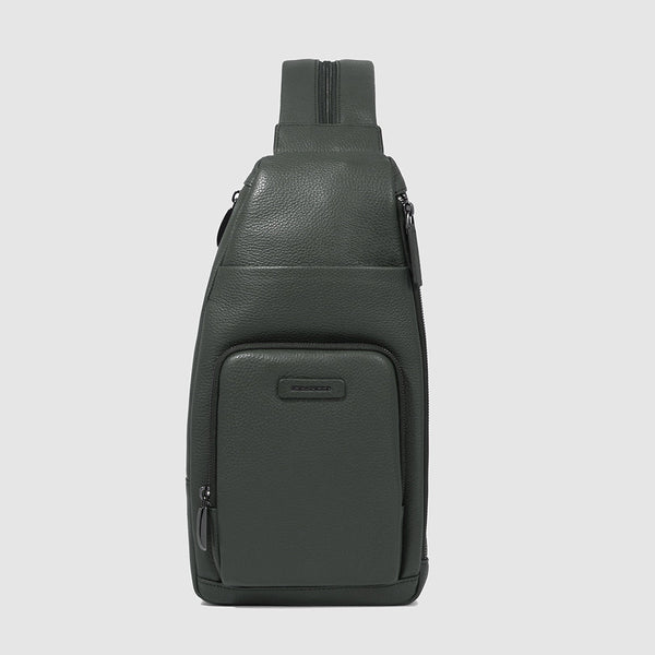 Zaino monospalla uomo per iPad®mini - Verde