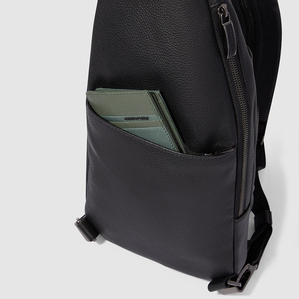 Zaino monospalla uomo per iPad®mini - Verde - foto 4
