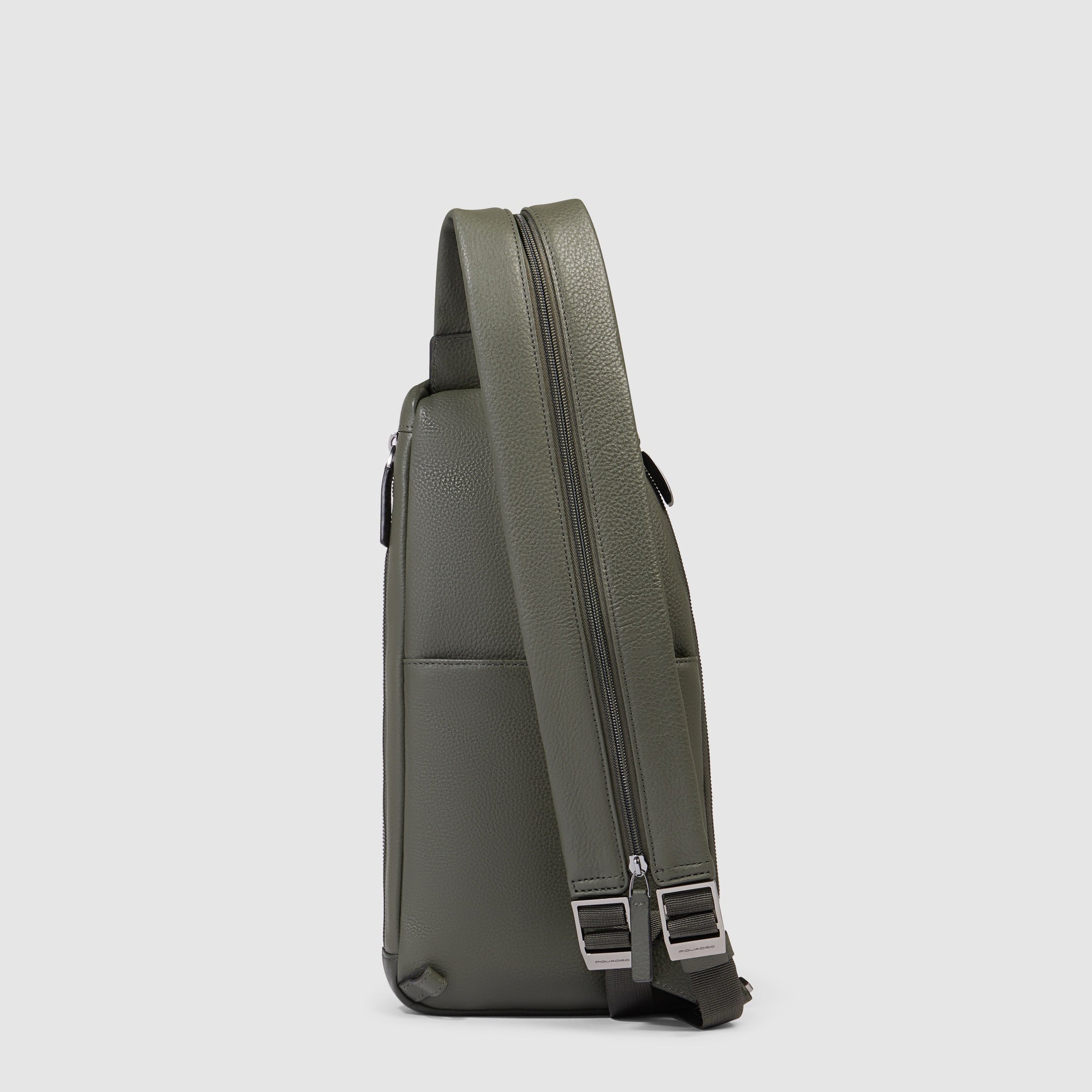 Convertible Leather Sling Bag for iPad mini - green/dark green