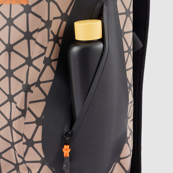 Watertight backpack with roll top fastening