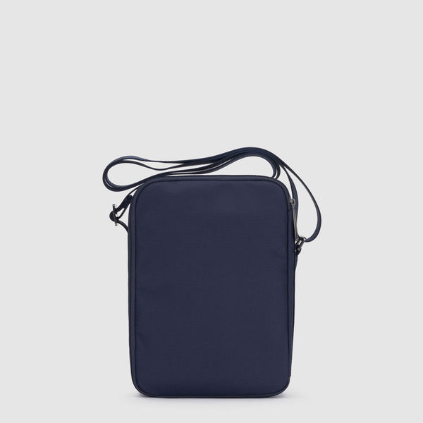 Pocket iPad®mini crossbody bag in recycled fabriic