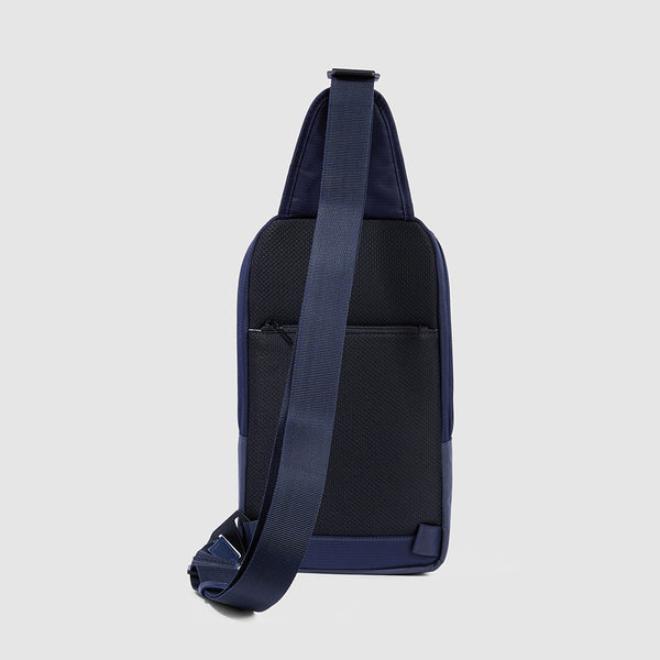 Mono sling bag for iPad®mini in recycled fabric