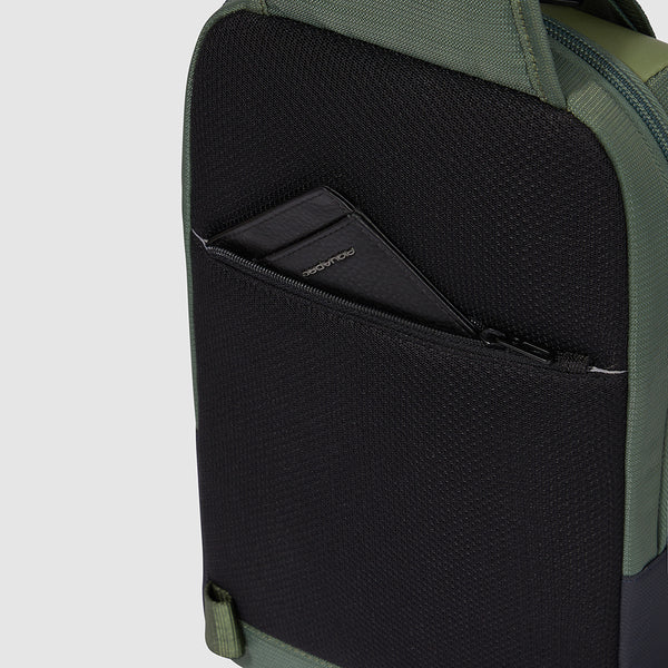 Mono sling bag for iPad®mini in recycled fabric