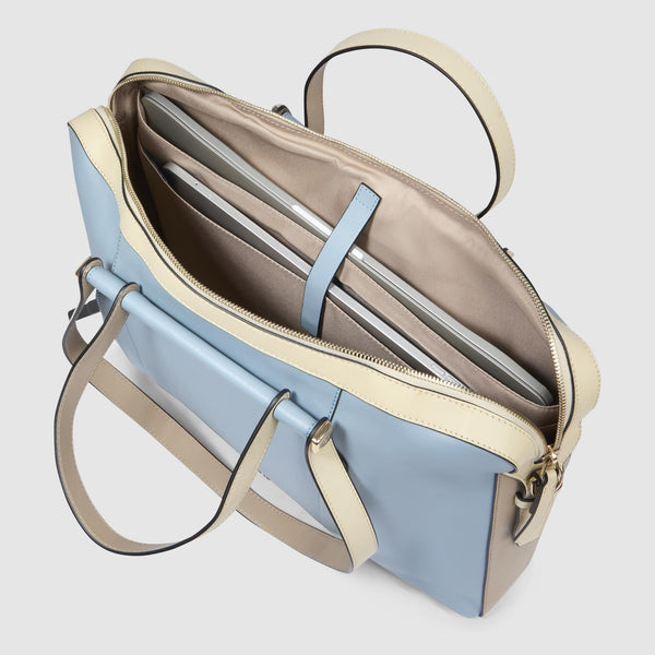 Leather women's laptop bag 15,6"
