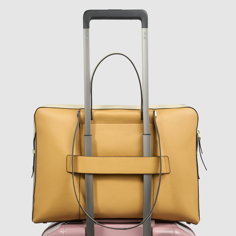 Leather women's laptop bag 15,6"