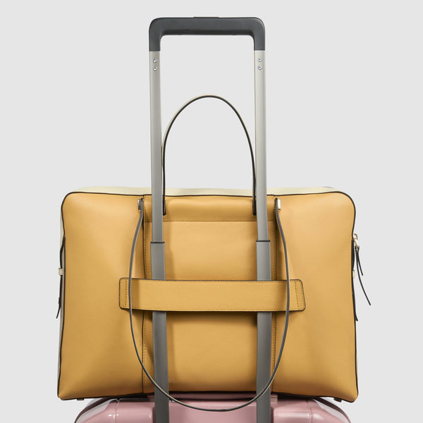 Leather women's laptop bag 15,6"
