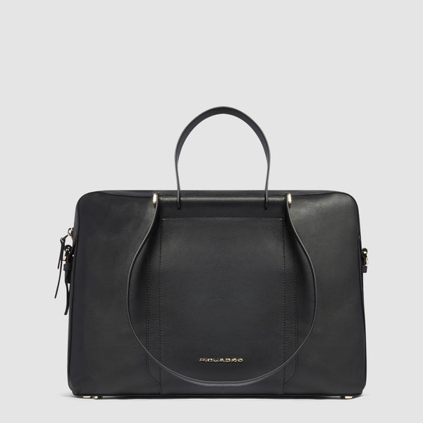Leather women's laptop bag 15,6"