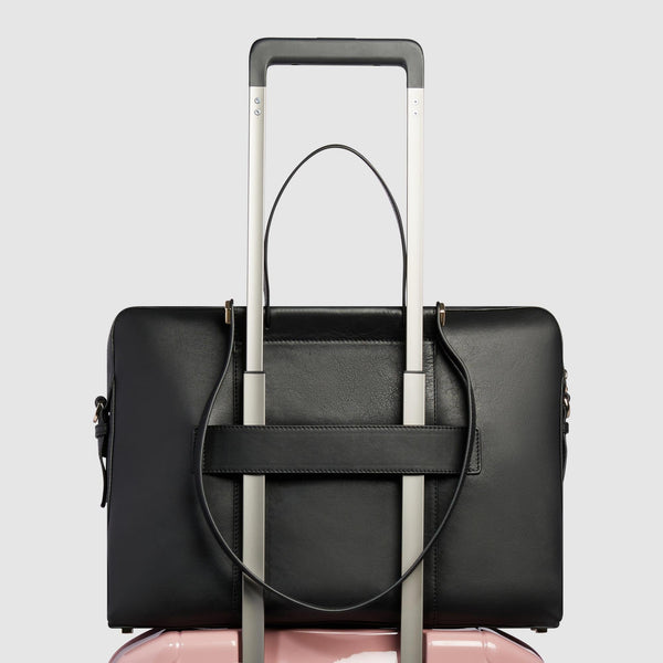 Leather women's laptop bag 15,6"