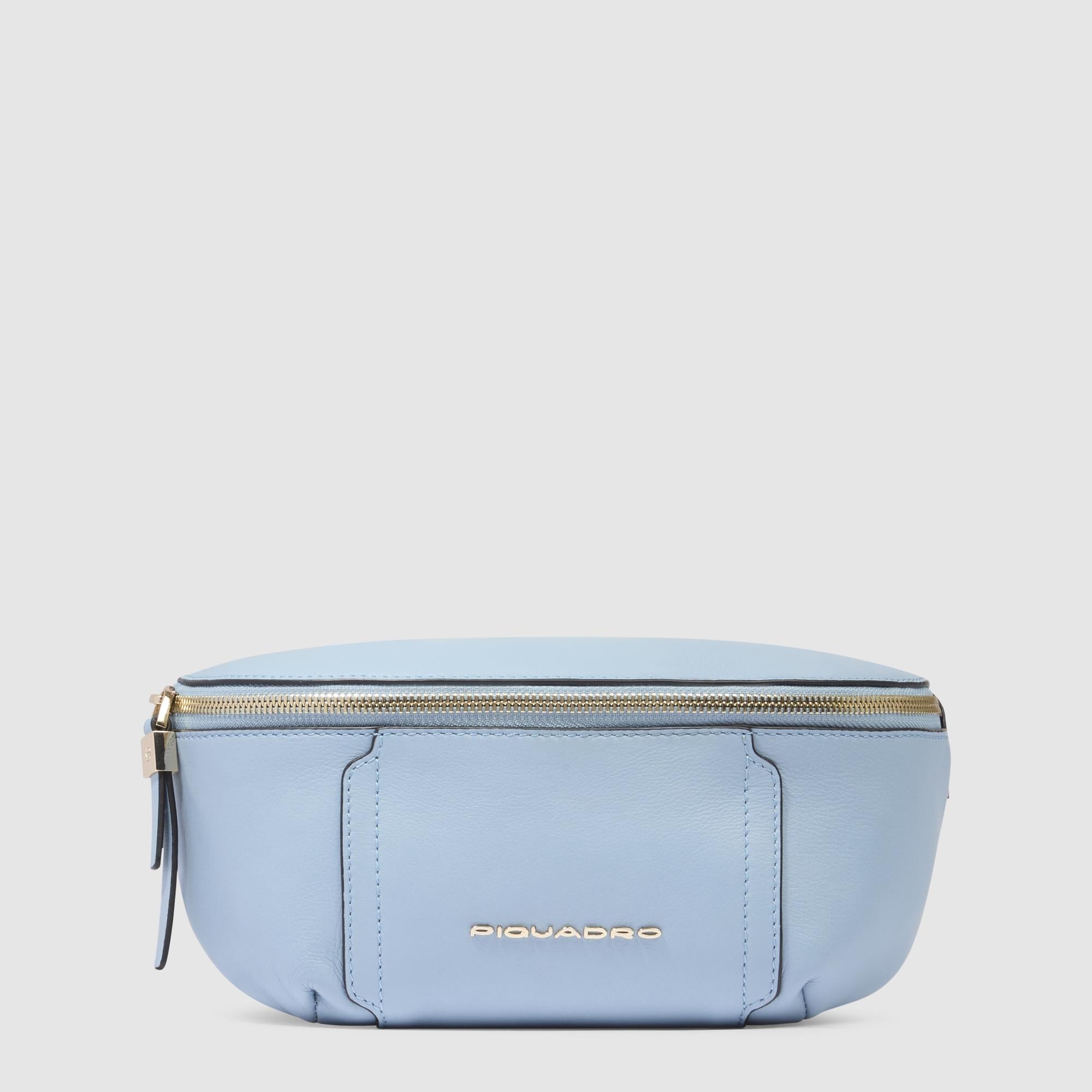 Women's bum bag blue/beige