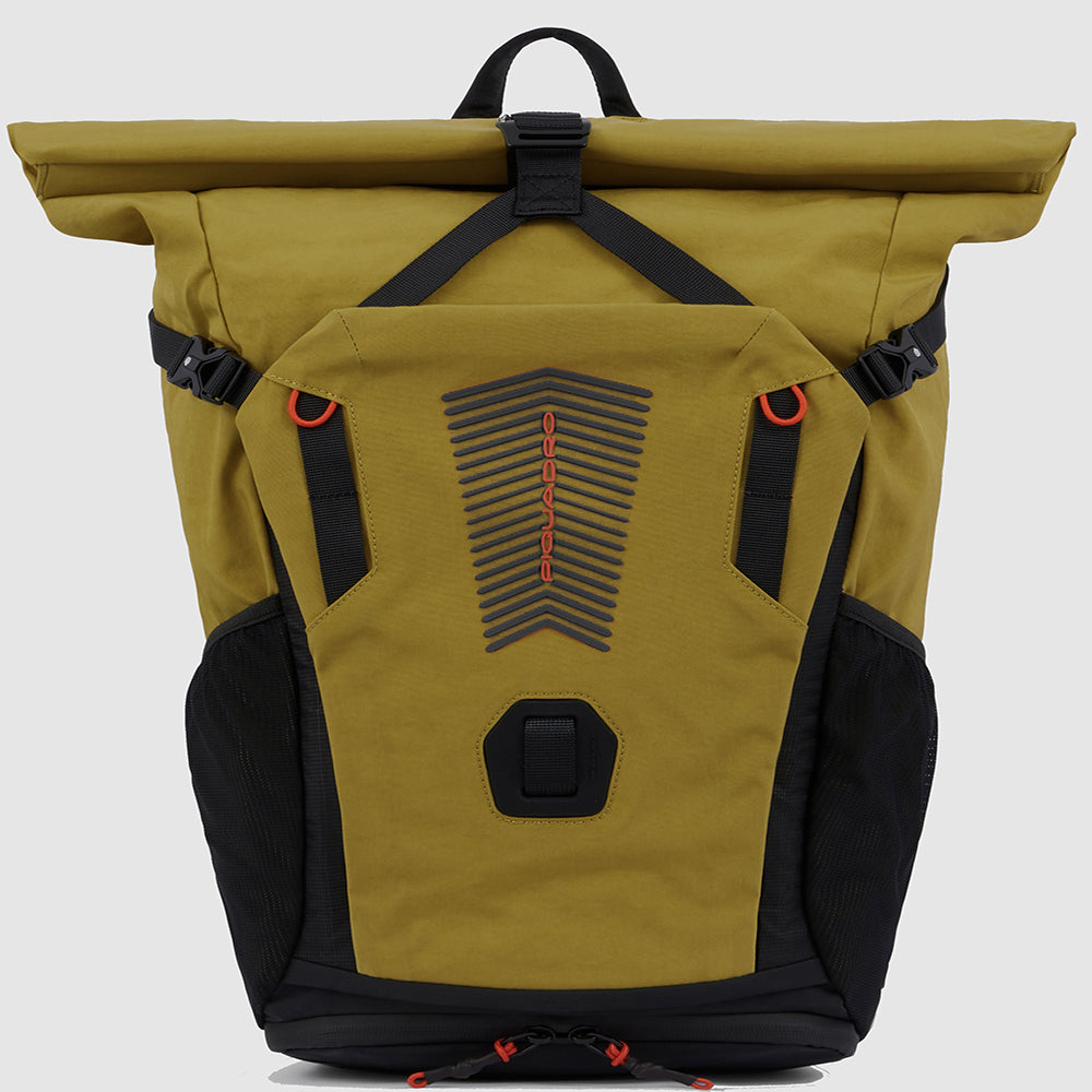 Bike roll-top LED-backpack for computer 15,6"