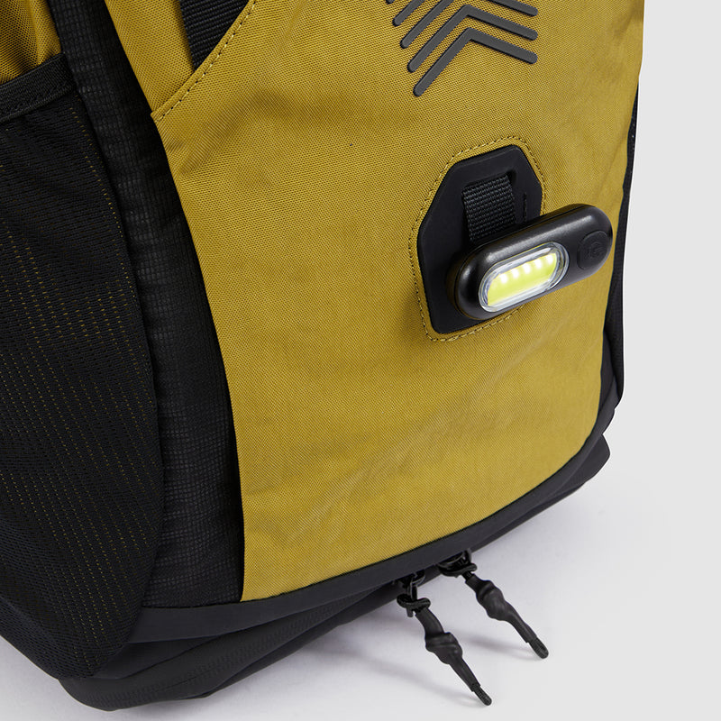 Bike roll-top LED-backpack for computer 15,6"