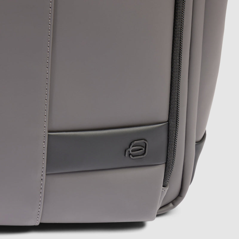 Water resistant backpack with fast-check opening
