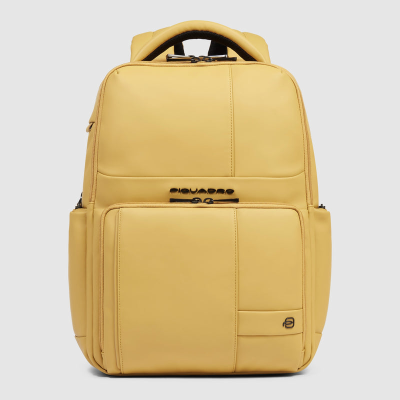 Water resistant backpack with fast-check opening