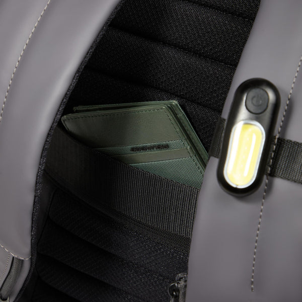 Water resistant roll top backpack for laptop 15,6