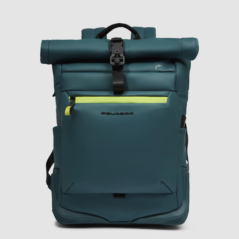 Wasserfester Roll-top Laptop-Rucksack 15,6" 