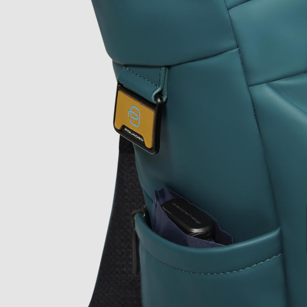Water resistant roll top backpack for laptop 15,6