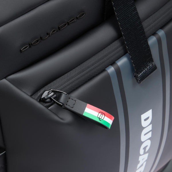 Roll top laptop backpack "Piquadro x Ducati"