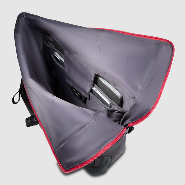 Roll top laptop backpack "Piquadro x Ducati"