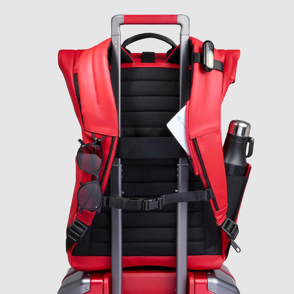 Roll top laptop backpack "Piquadro x Ducati"
