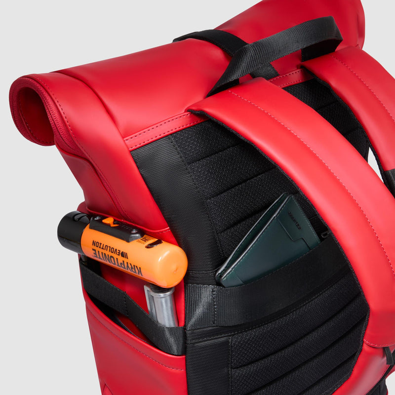 Roll top laptop backpack "Piquadro x Ducati"