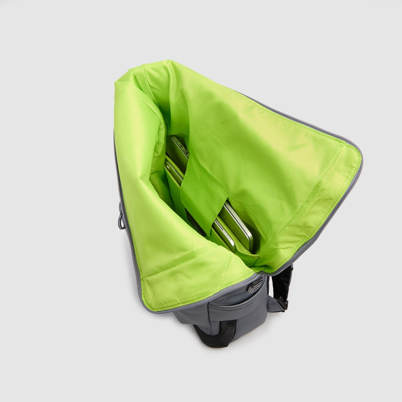 Water resistant roll top bike backpack