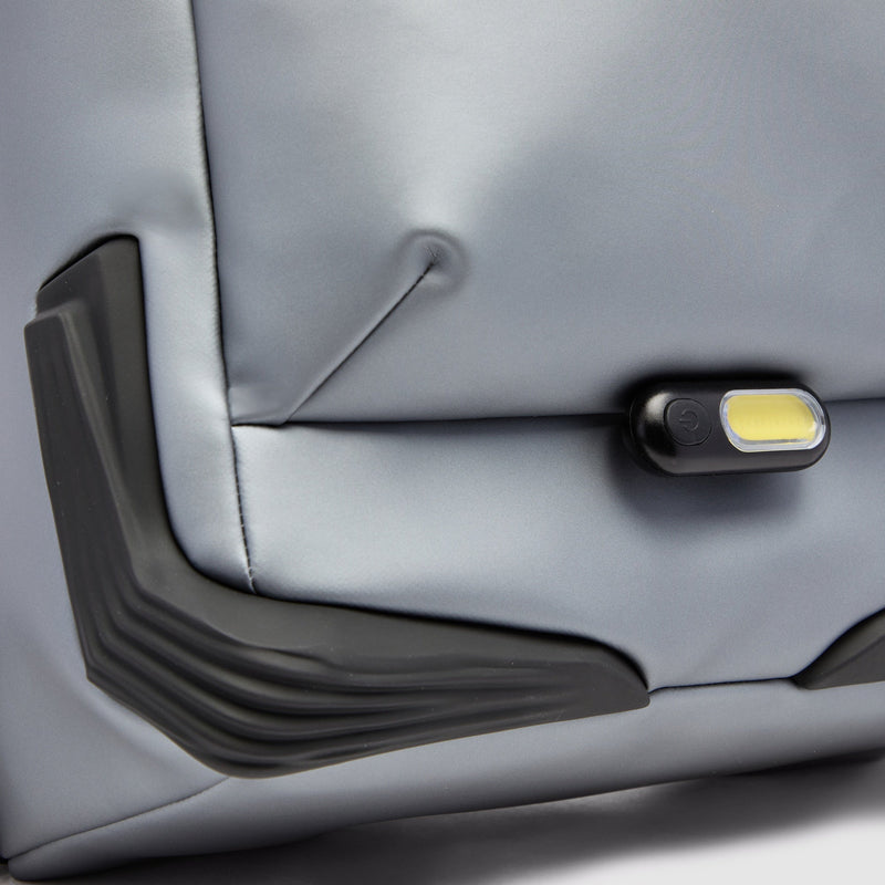 Water resistant roll top bike backpack