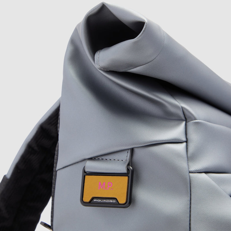 Water resistant roll top bike backpack