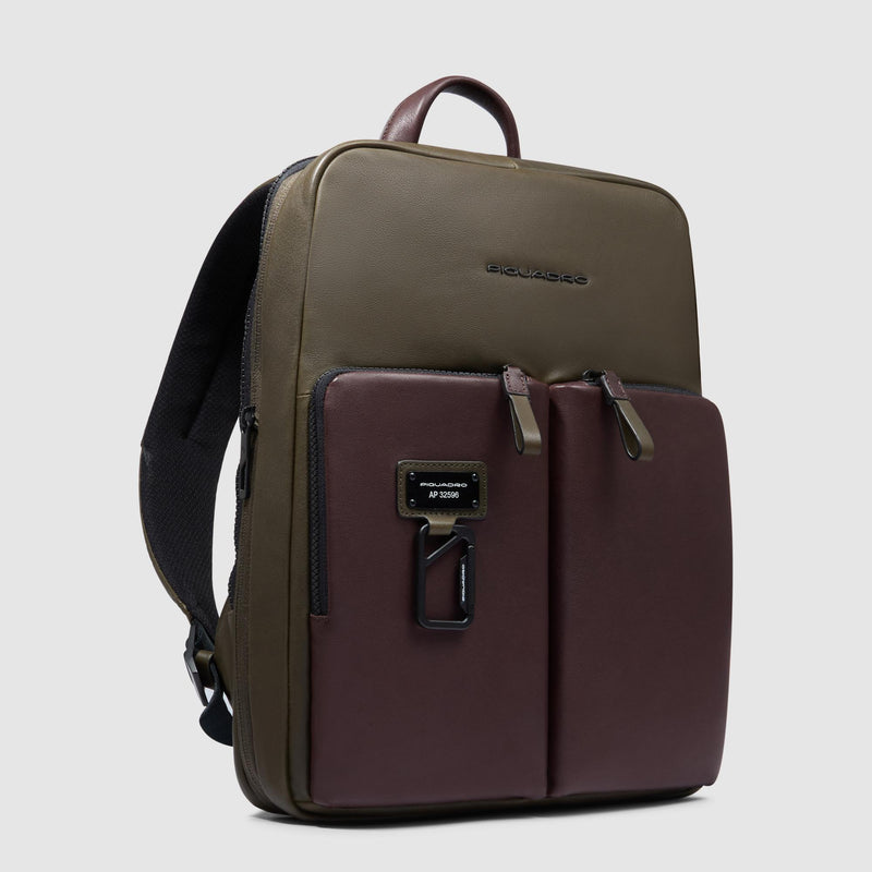 Zaino uomo sottile porta pc 14", espandibile