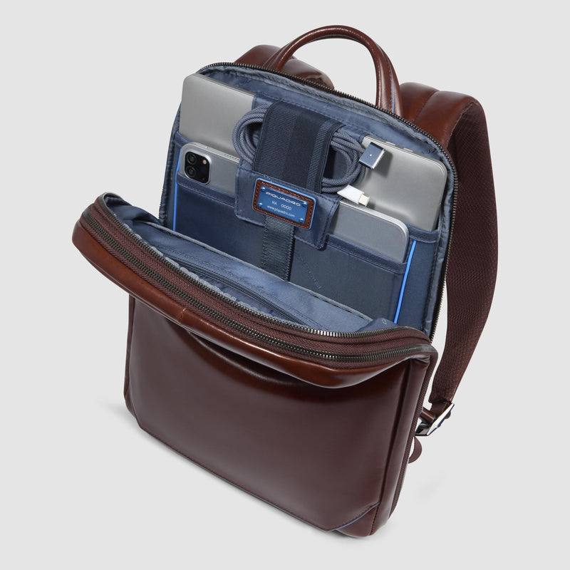 Personalizable Leather Laptop Backpack 14"