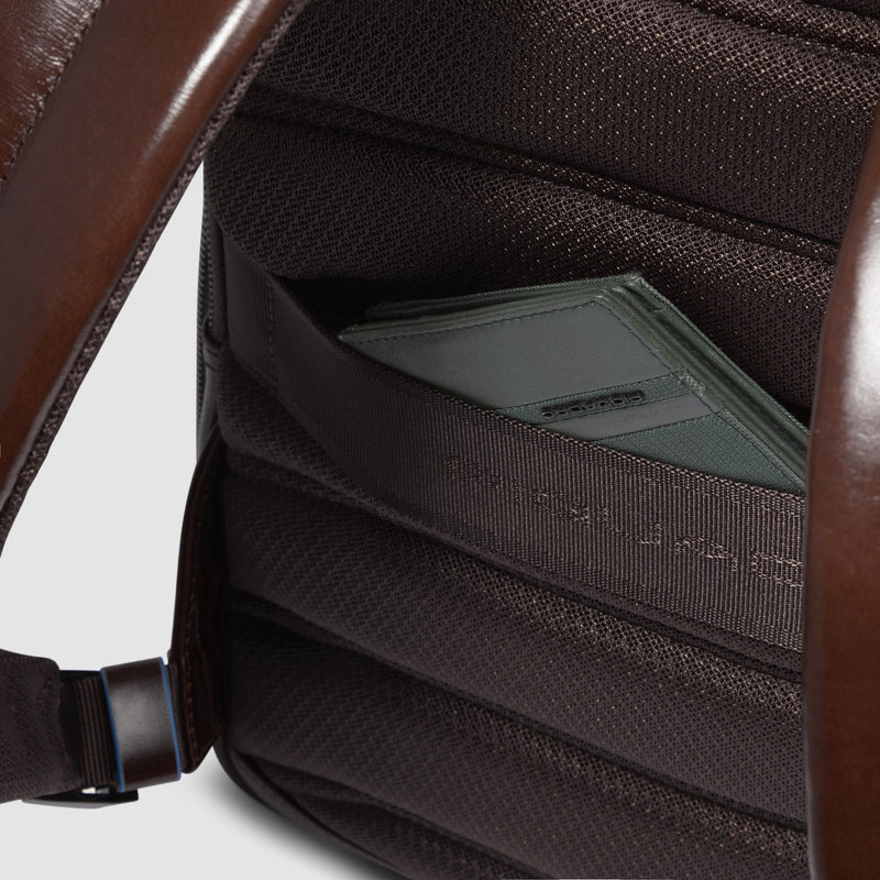 Personalizable Leather Laptop Backpack 14"