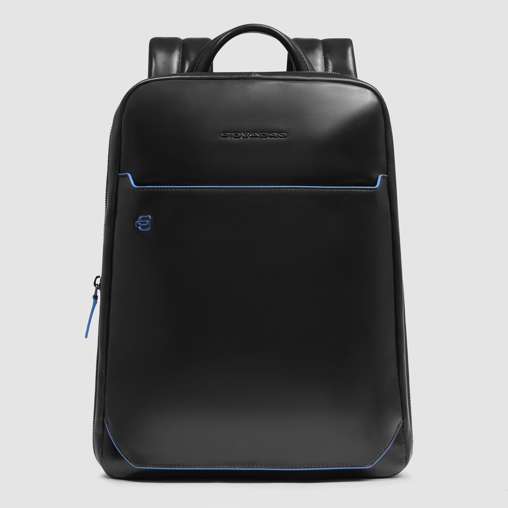 Expandable Leather Laptop Backpack 14-inch