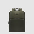 Slim Expandable Leather Laptop Backpack 14"
