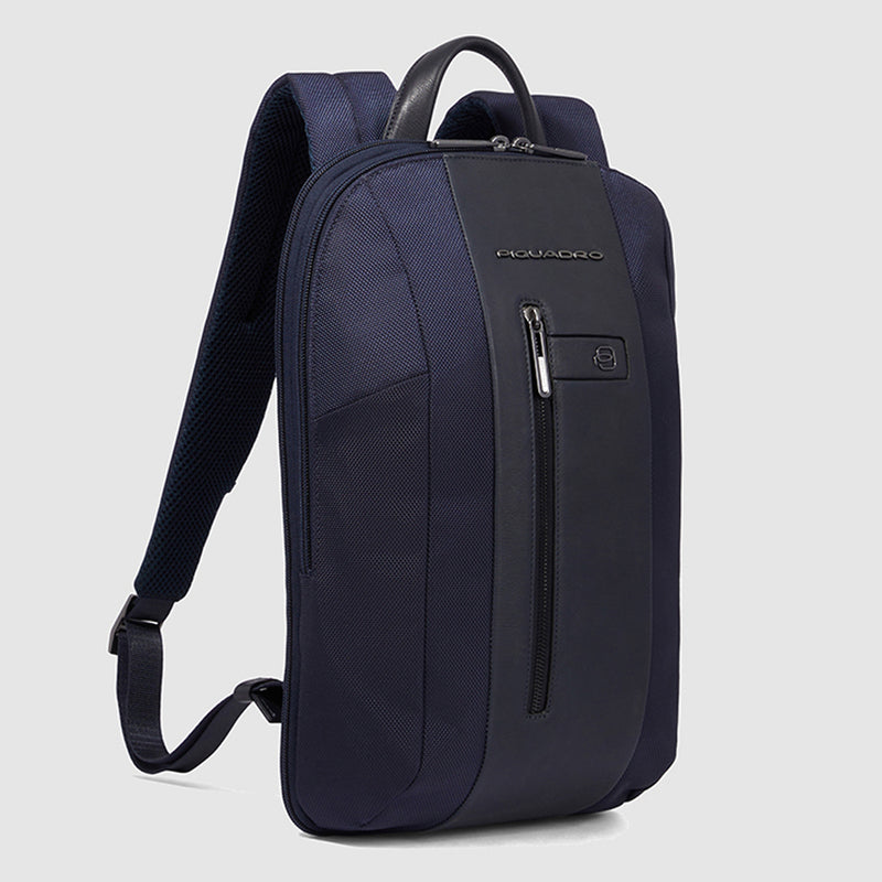 Slim computer backpack 15,6" in recycled fabric