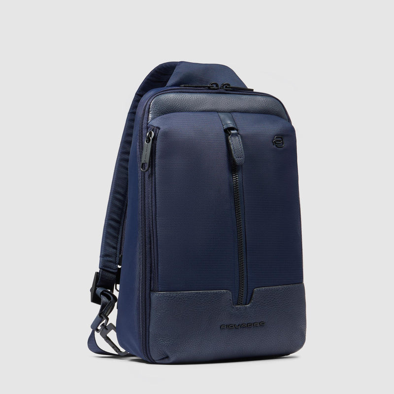 Sling bag in recycled fabric