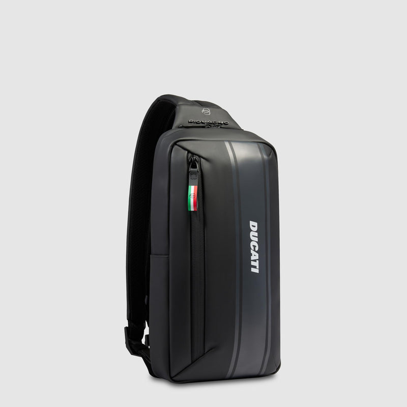 Water resistant sling bag "Piquadro x Ducati"